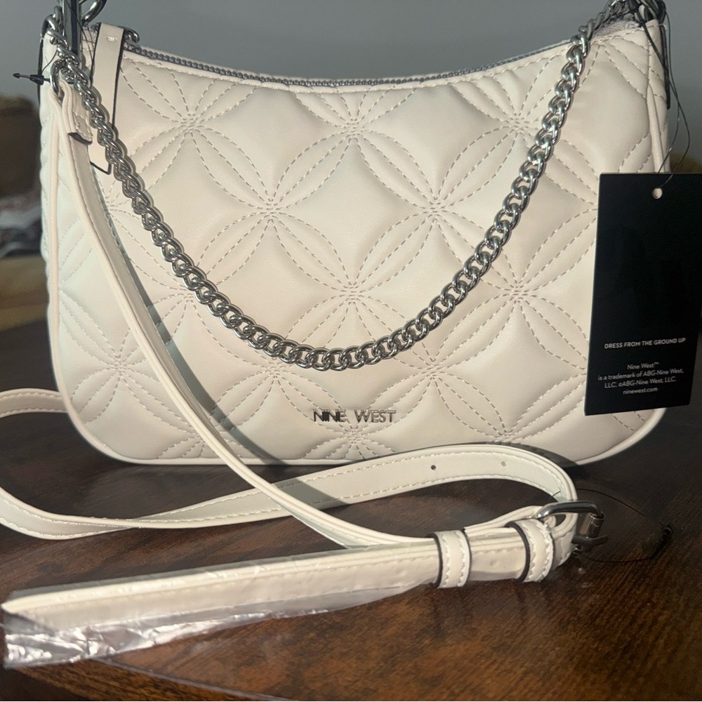 Nine West Silver Chain Shoulder Bag